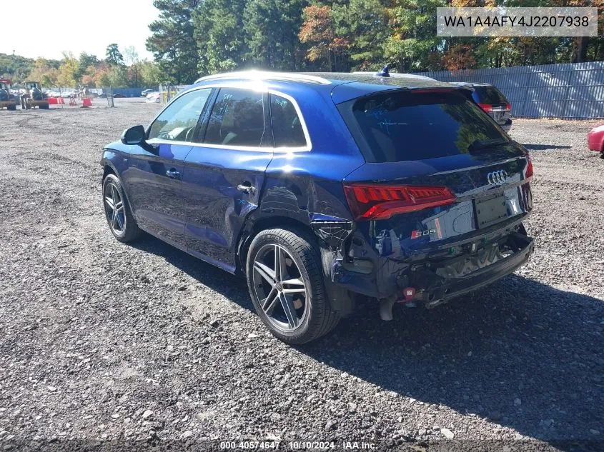 2018 Audi Sq5 3.0T Premium Plus VIN: WA1A4AFY4J2207938 Lot: 40574647