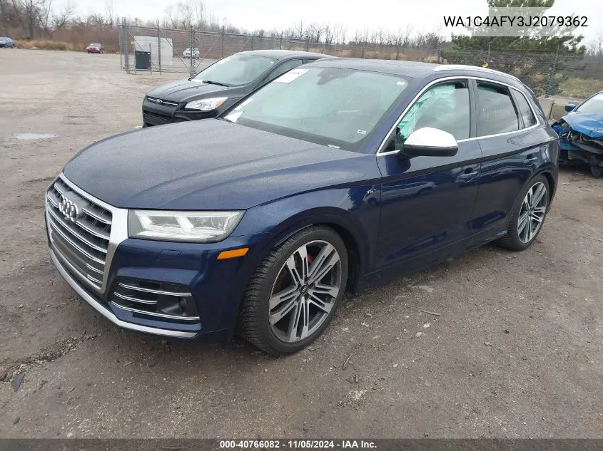 2018 Audi Sq5 3.0T Premium Plus VIN: WA1C4AFY3J2079362 Lot: 40766082