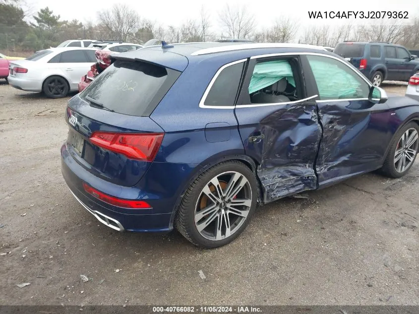 2018 Audi Sq5 3.0T Premium Plus VIN: WA1C4AFY3J2079362 Lot: 40766082