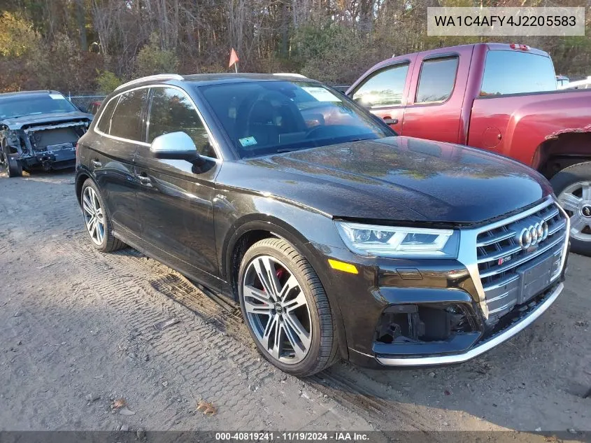 2018 Audi Sq5 3.0T Premium Plus VIN: WA1C4AFY4J2205583 Lot: 40819241