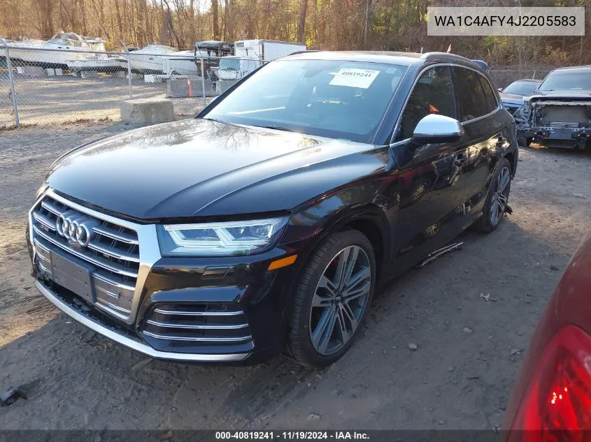 2018 Audi Sq5 3.0T Premium Plus VIN: WA1C4AFY4J2205583 Lot: 40819241