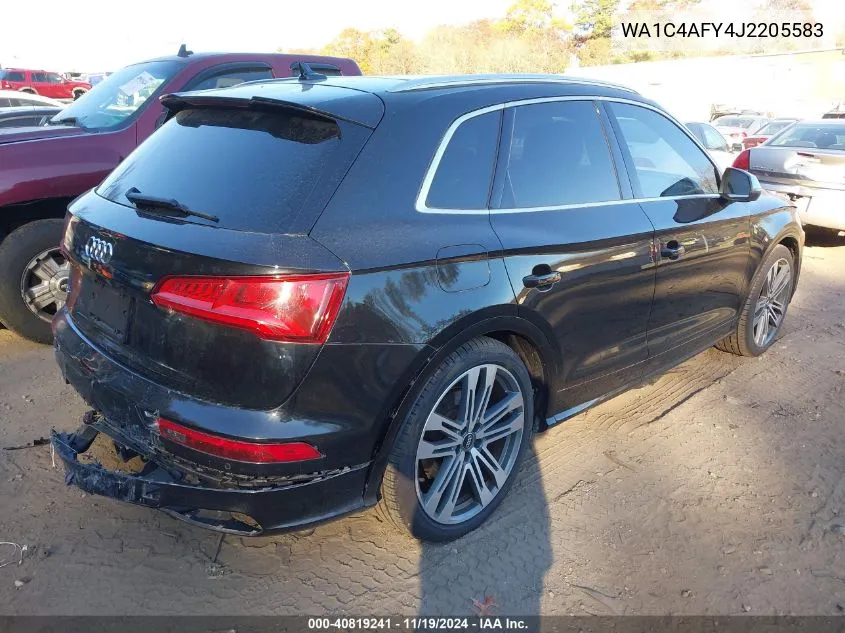 2018 Audi Sq5 3.0T Premium Plus VIN: WA1C4AFY4J2205583 Lot: 40819241