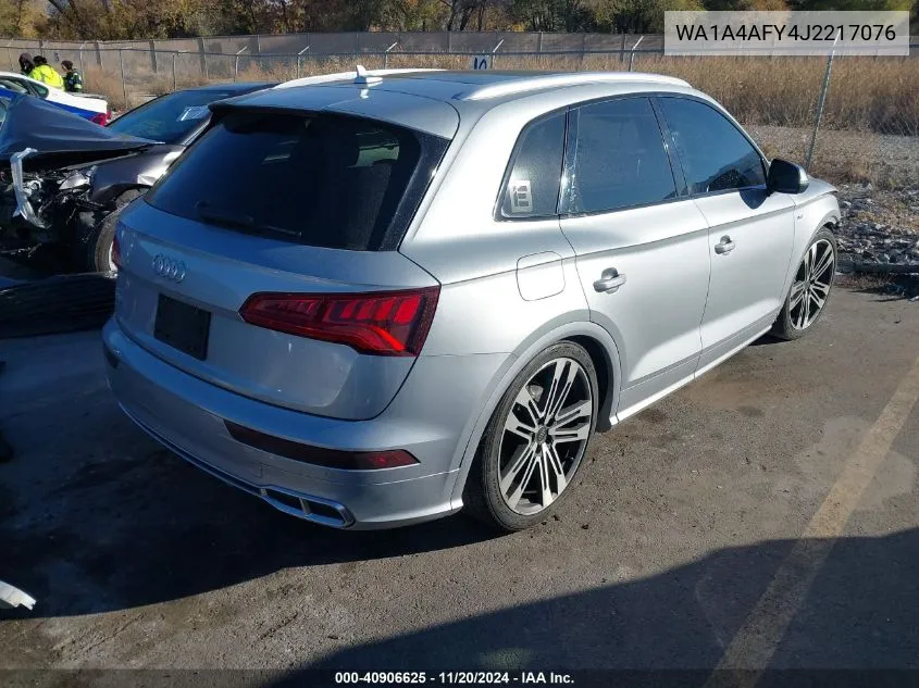 2018 Audi Sq5 3.0T Premium Plus VIN: WA1A4AFY4J2217076 Lot: 40906625