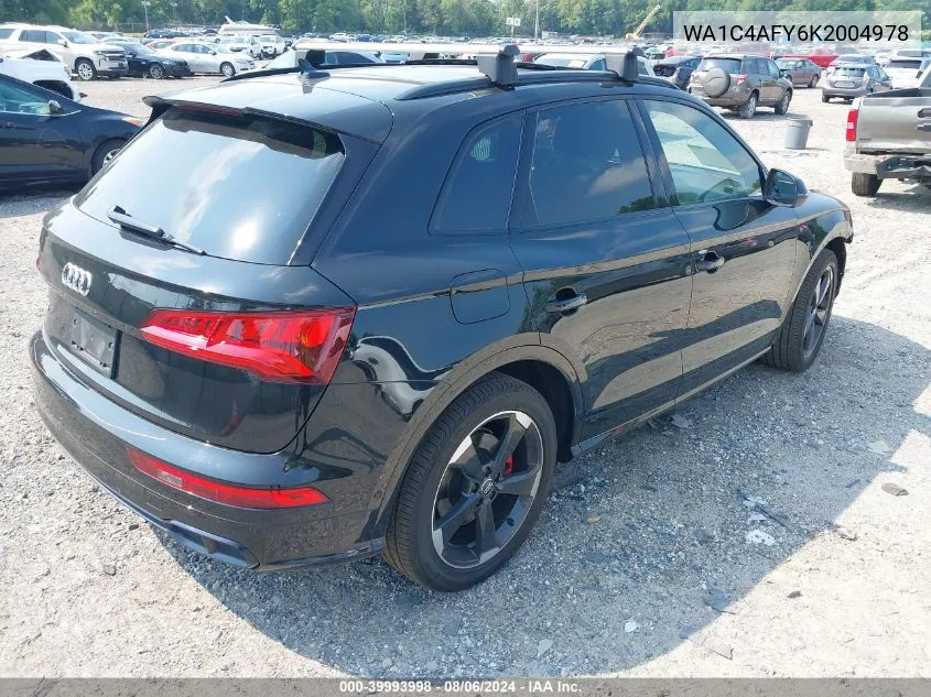 2019 Audi Sq5 3.0T Premium VIN: WA1C4AFY6K2004978 Lot: 39993998