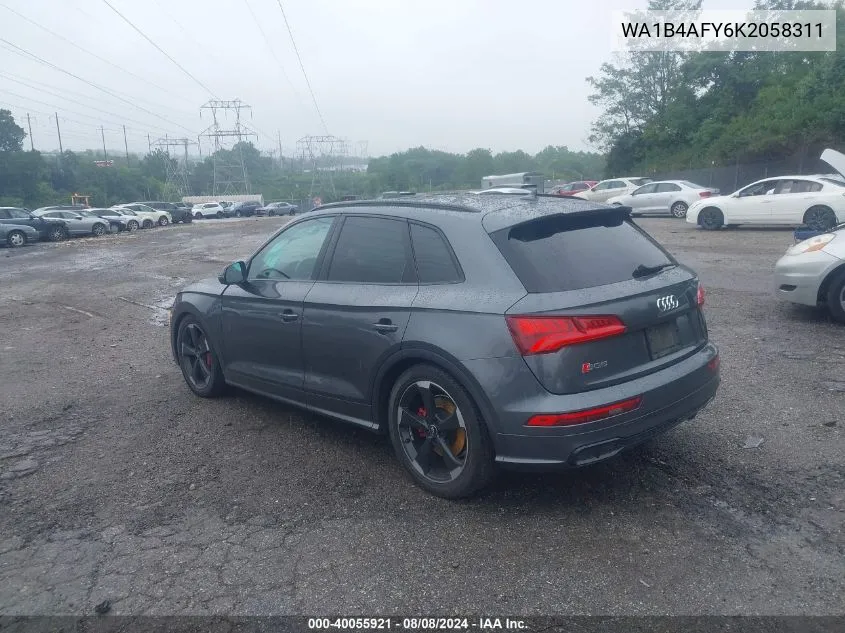 WA1B4AFY6K2058311 2019 Audi Sq5 Premium Plus