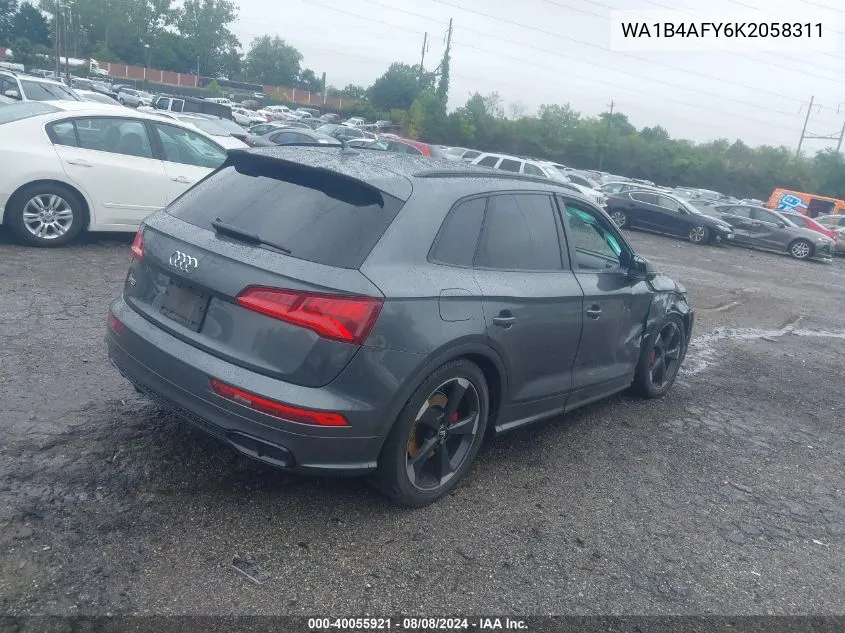 WA1B4AFY6K2058311 2019 Audi Sq5 Premium Plus