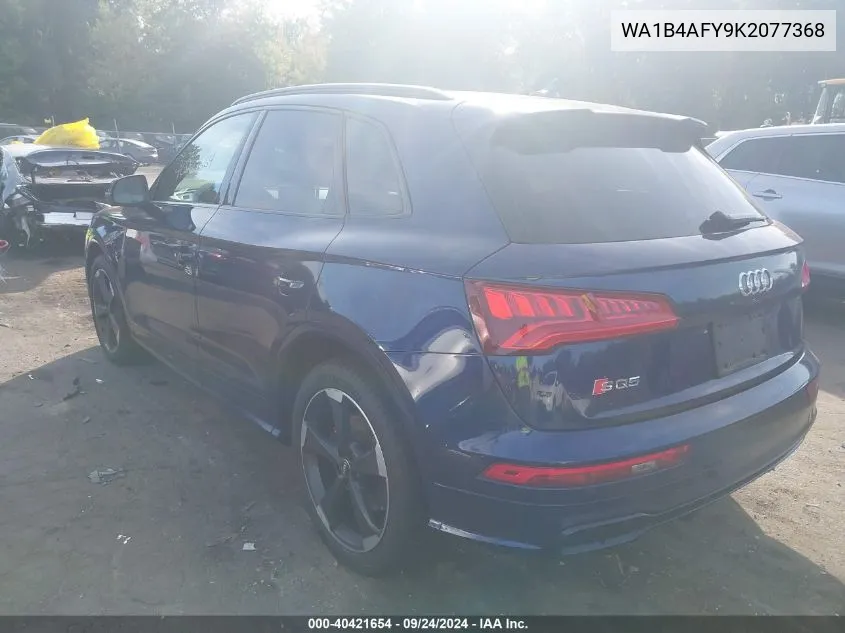 2019 Audi Sq5 Premium Plus VIN: WA1B4AFY9K2077368 Lot: 40421654