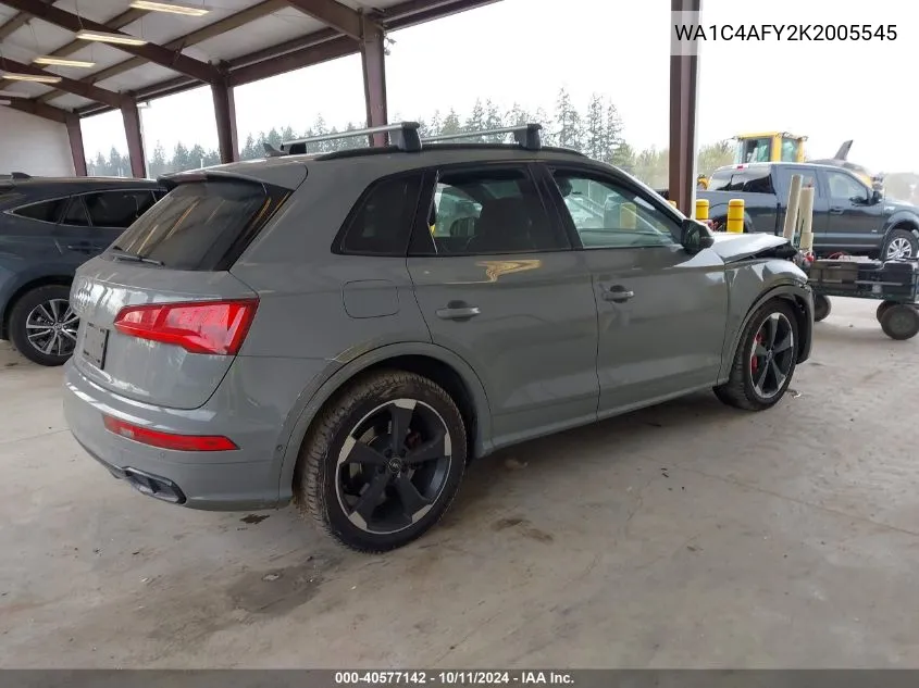 2019 Audi Sq5 Prestige VIN: WA1C4AFY2K2005545 Lot: 40577142