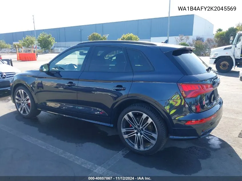 2019 Audi Sq5 3.0T Premium VIN: WA1B4AFY2K2045569 Lot: 40857867