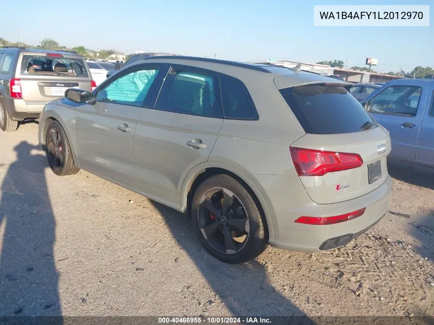 2020 Audi Sq5 Premium Plus VIN: WA1B4AFY1L2012970 Lot: 40466955