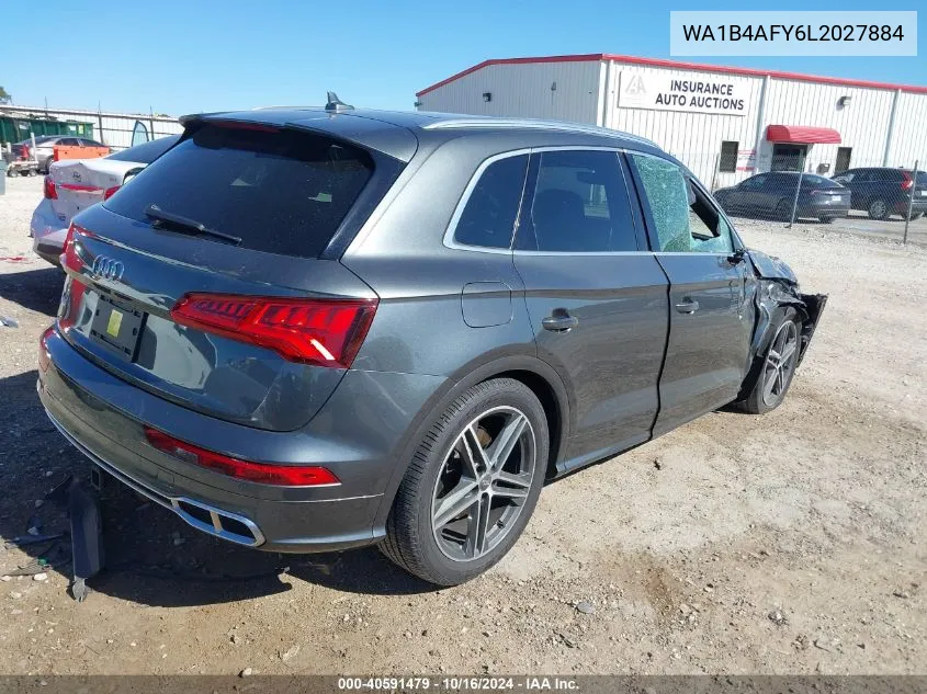 2020 Audi Sq5 Premium Plus Tfsi Quattro Tiptronic VIN: WA1B4AFY6L2027884 Lot: 40591479