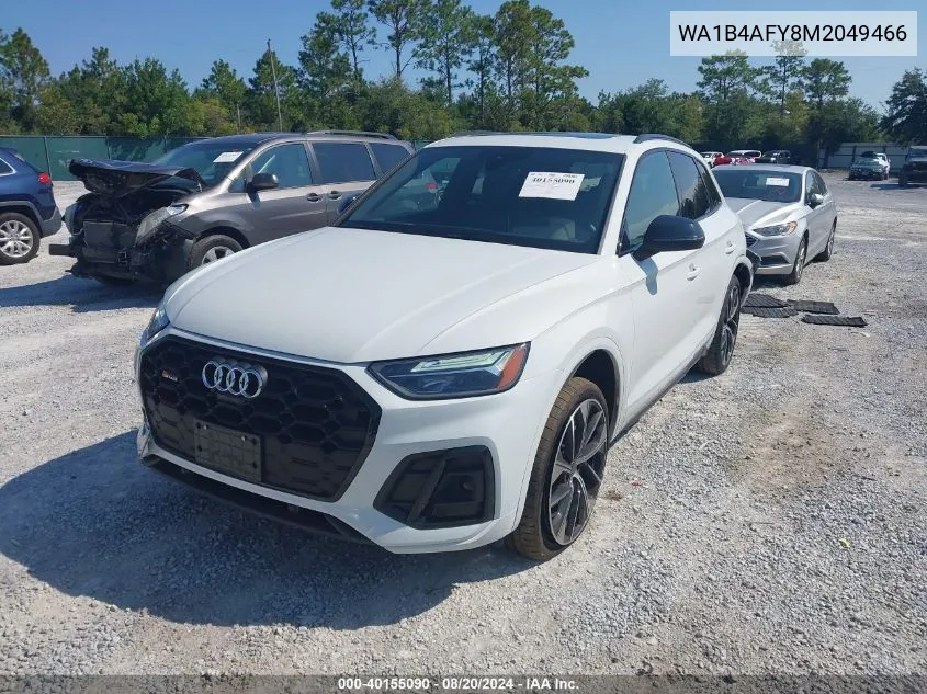 2021 Audi Sq5 Premium Plus VIN: WA1B4AFY8M2049466 Lot: 40155090