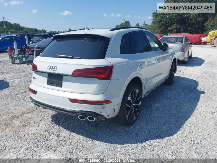 2021 Audi Sq5 Premium Plus VIN: WA1B4AFY8M2049466 Lot: 40155090