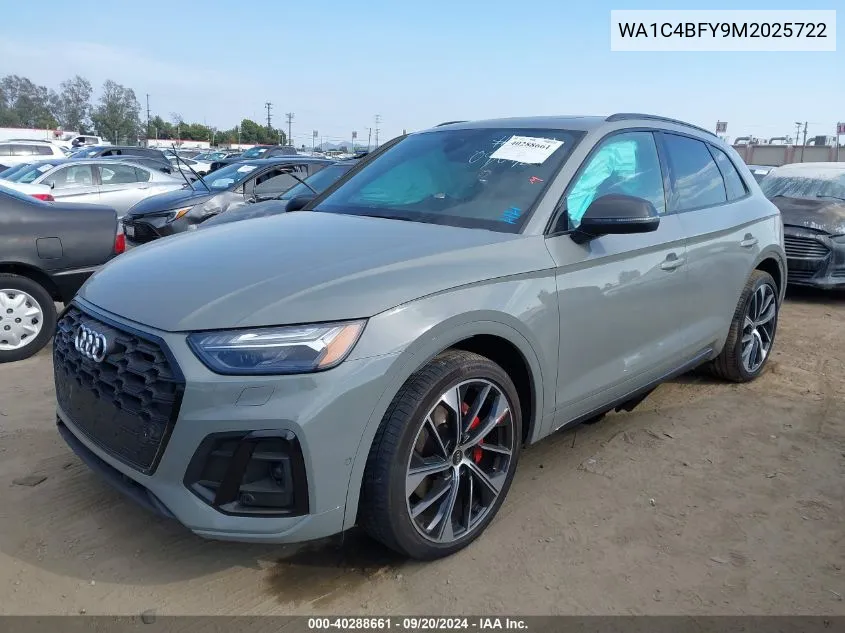 2021 Audi Sq5 Prestige Tfsi Quattro Tiptronic VIN: WA1C4BFY9M2025722 Lot: 40288661