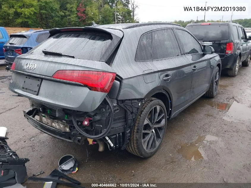 2021 Audi Sq5 Premium Plus VIN: WA1B4AFY2M2019380 Lot: 40466662