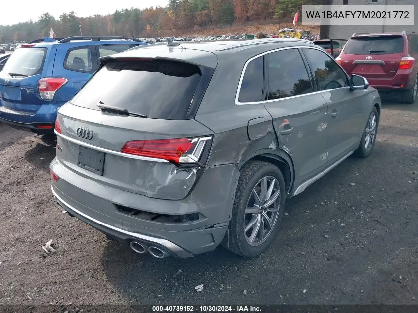 WA1B4AFY7M2021772 2021 Audi Sq5 Premium Plus Tfsi Quattro Tiptronic