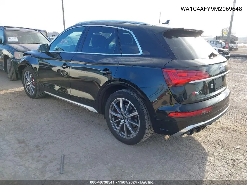 2021 Audi Sq5 Prestige Tfsi Quattro Tiptronic VIN: WA1C4AFY9M2069648 Lot: 40798541