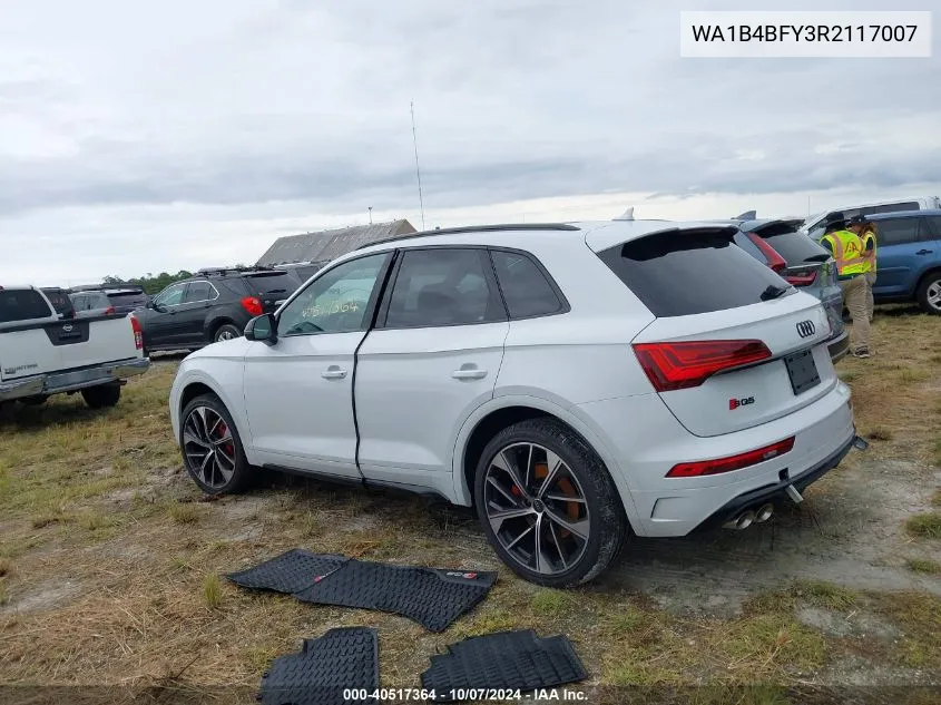 2024 Audi Sq5 Premium Plus VIN: WA1B4BFY3R2117007 Lot: 40517364