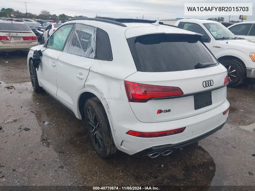 2024 Audi Sq5 Prestige Tfsi Quattro Tiptronic VIN: WA1C4AFY8R2015703 Lot: 40770674