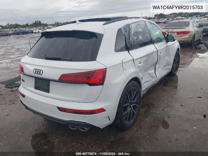 2024 Audi Sq5 Prestige Tfsi Quattro Tiptronic VIN: WA1C4AFY8R2015703 Lot: 40770674