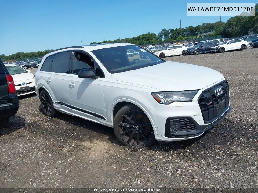 WA1AWBF74MD011708 2021 Audi Sq7 Premium Plus Tfsi Quattro Tiptronic