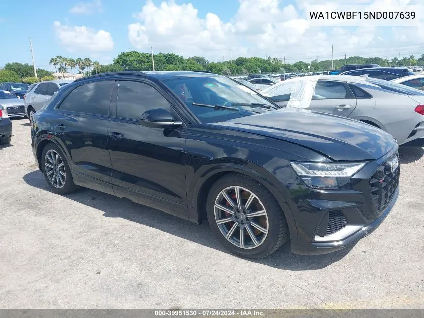 WA1CWBF15ND007639 2022 Audi Sq8 Prestige Tfsi Quattro Tiptronic