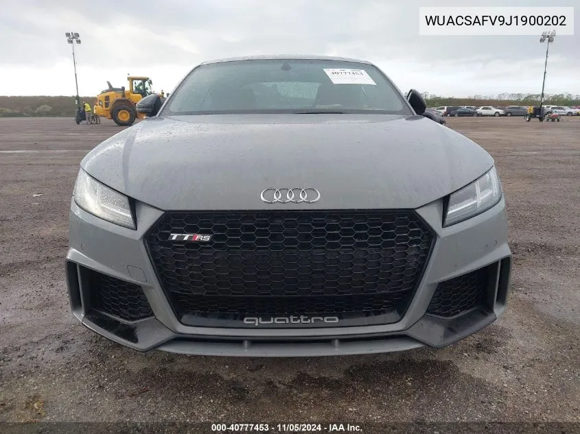 WUACSAFV9J1900202 2018 Audi Tt Rs 2.5T