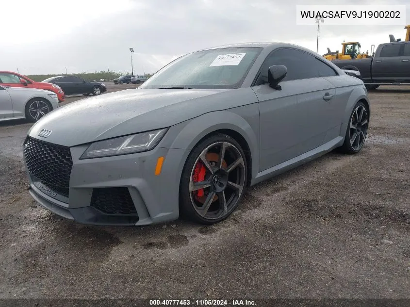 WUACSAFV9J1900202 2018 Audi Tt Rs 2.5T