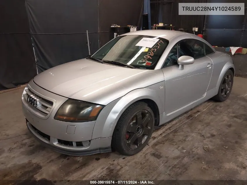 TRUUC28N4Y1024589 2000 Audi Tt