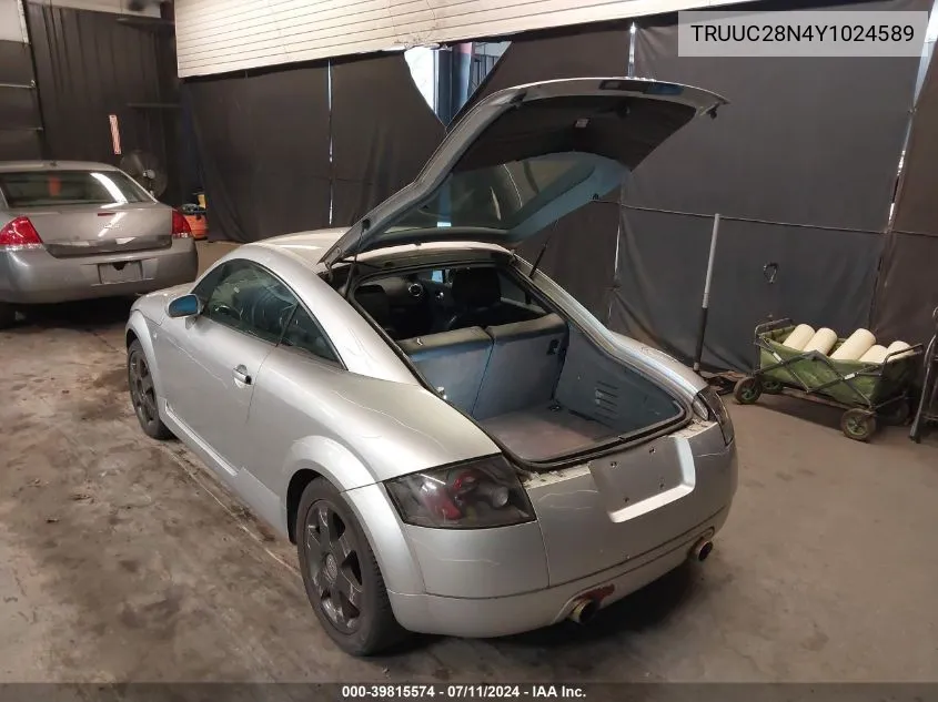 TRUUC28N4Y1024589 2000 Audi Tt