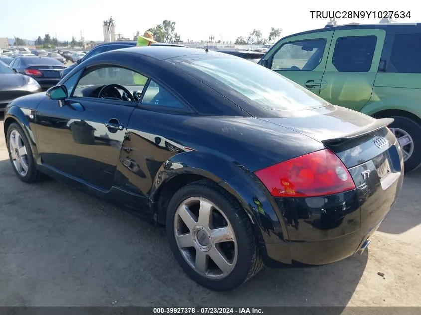 TRUUC28N9Y1027634 2000 Audi Tt