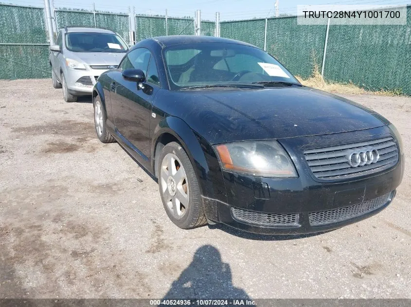 TRUTC28N4Y1001700 2000 Audi Tt