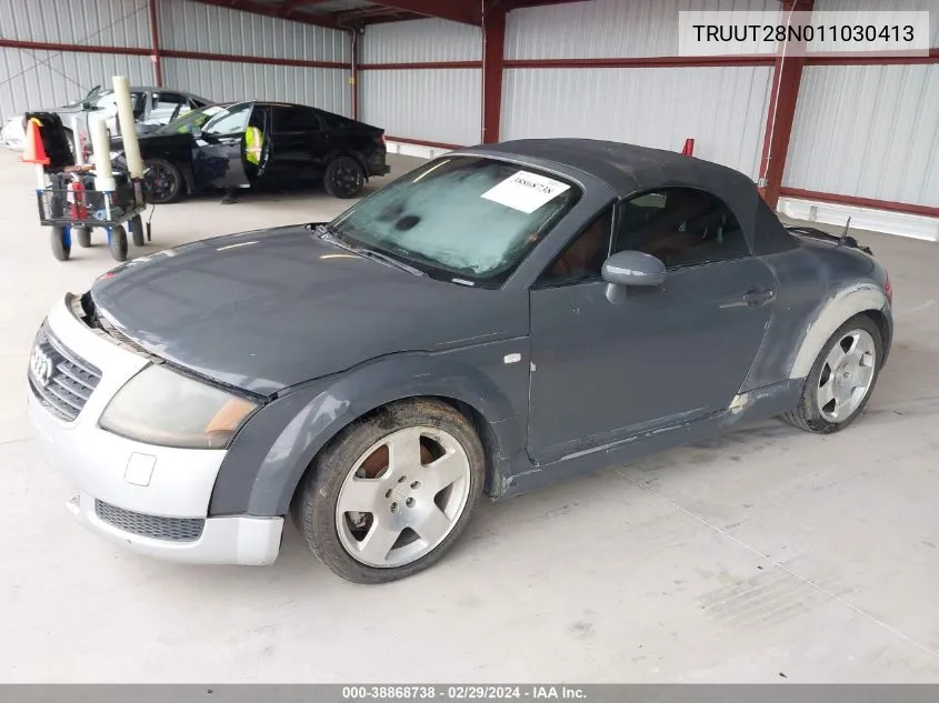 2001 Audi Tt VIN: TRUUT28N011030413 Lot: 38868738