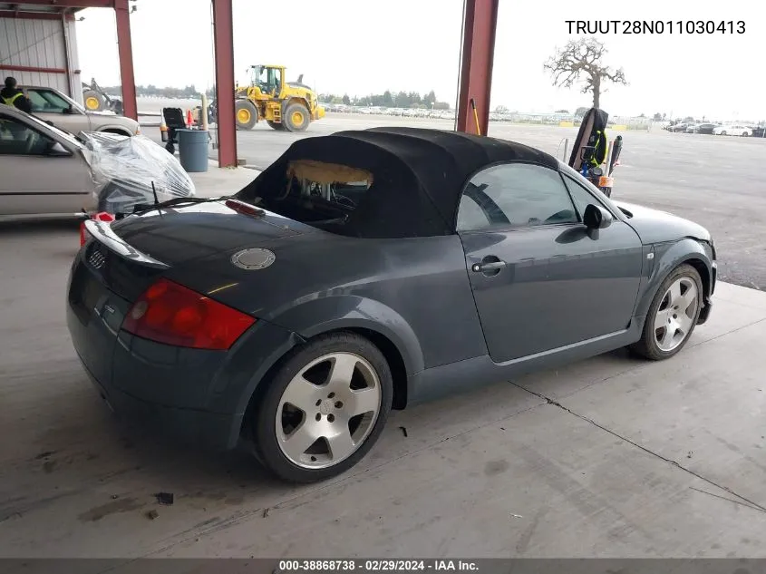 2001 Audi Tt VIN: TRUUT28N011030413 Lot: 38868738