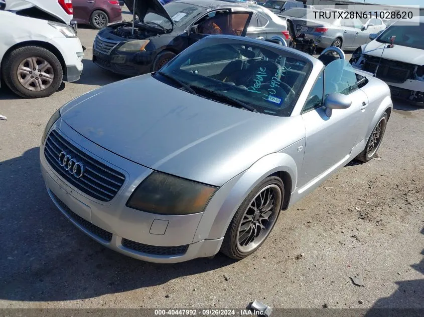 2001 Audi Tt VIN: TRUTX28N611028620 Lot: 40447992