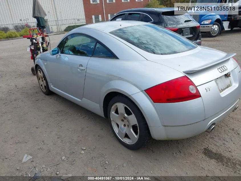 TRUWT28N511035518 2001 Audi Tt