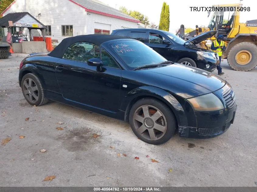 2001 Audi Tt VIN: TRUTX28N911015098 Lot: 40564762