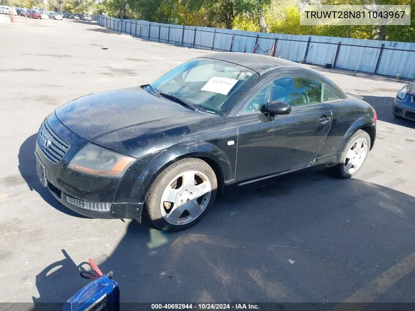 TRUWT28N811043967 2001 Audi Tt