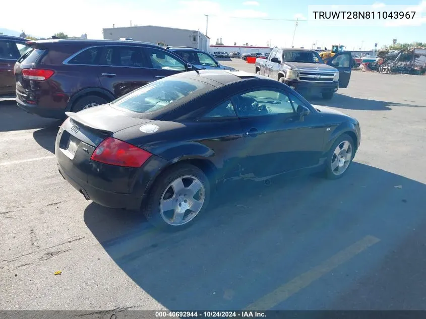 TRUWT28N811043967 2001 Audi Tt