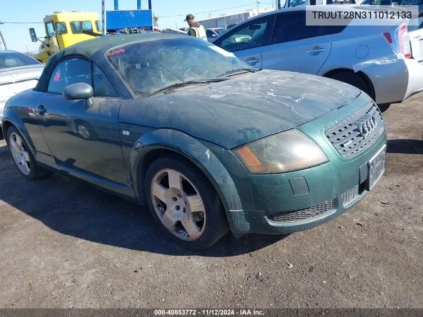 2001 Audi Tt VIN: TRUUT28N311012133 Lot: 40853772