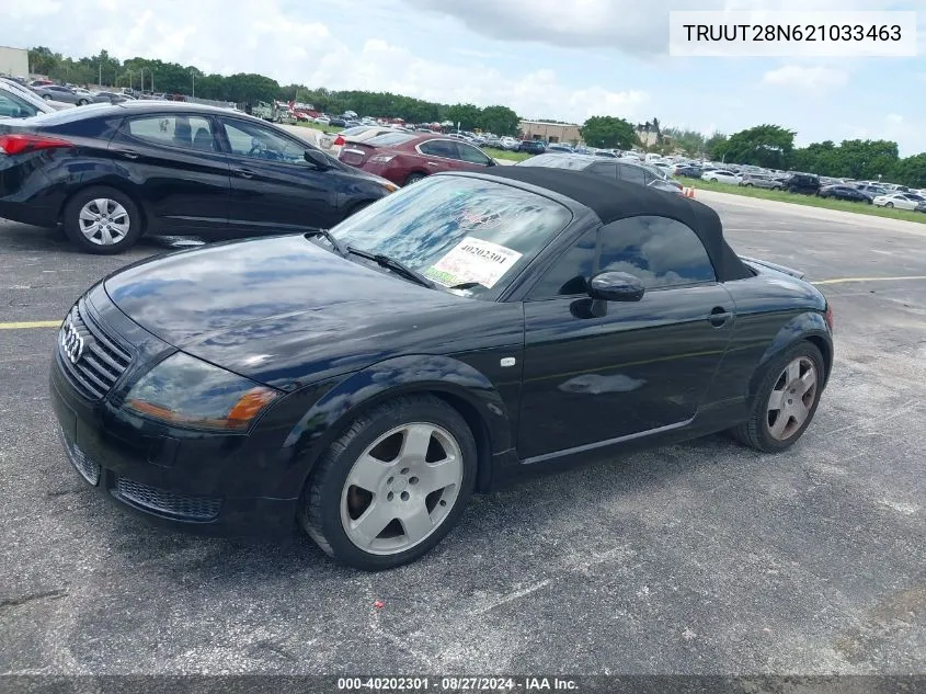 2002 Audi Tt 1.8L VIN: TRUUT28N621033463 Lot: 40202301