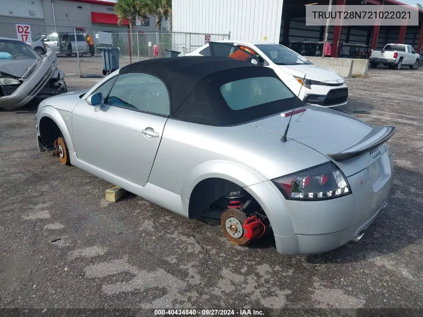 TRUUT28N721022021 2002 Audi Tt 1.8L