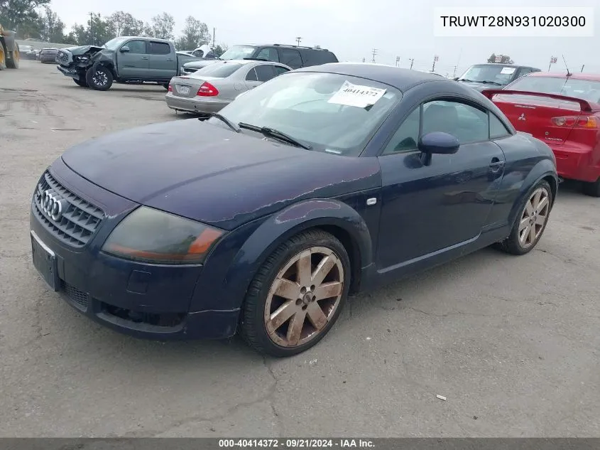 TRUWT28N931020300 2003 Audi Tt 1.8L