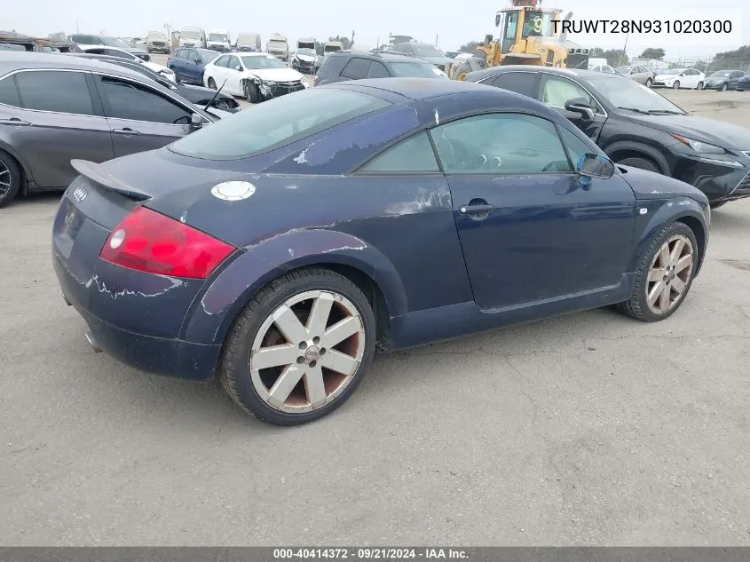 TRUWT28N931020300 2003 Audi Tt 1.8L