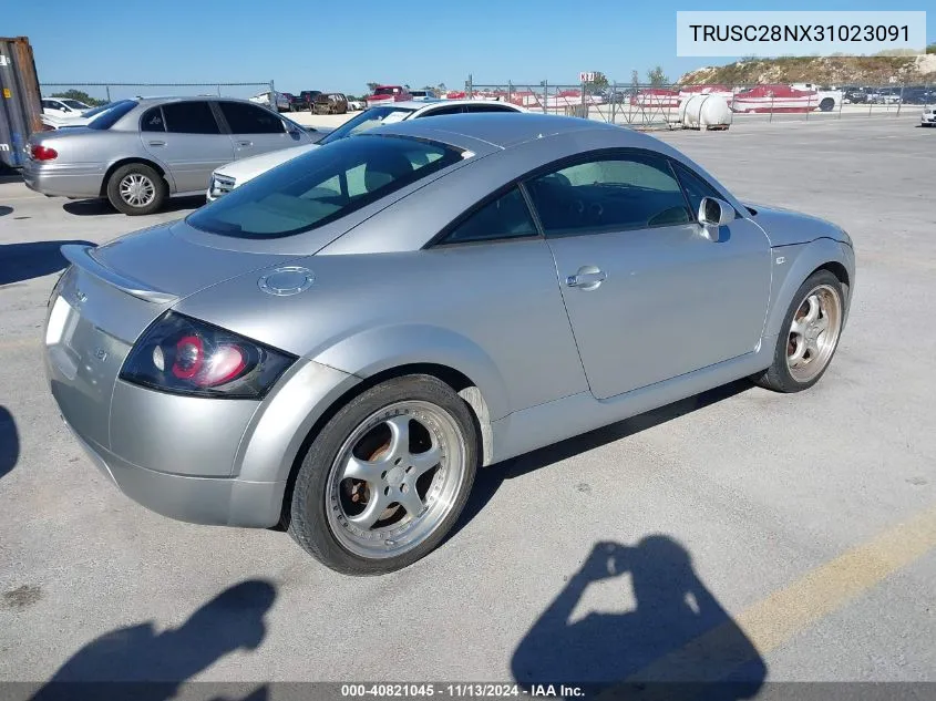 2003 Audi Tt 1.8L VIN: TRUSC28NX31023091 Lot: 40821045