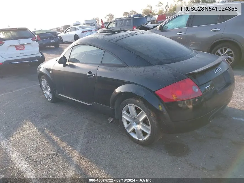 TRUSC28N541024358 2004 Audi Tt 1.8L