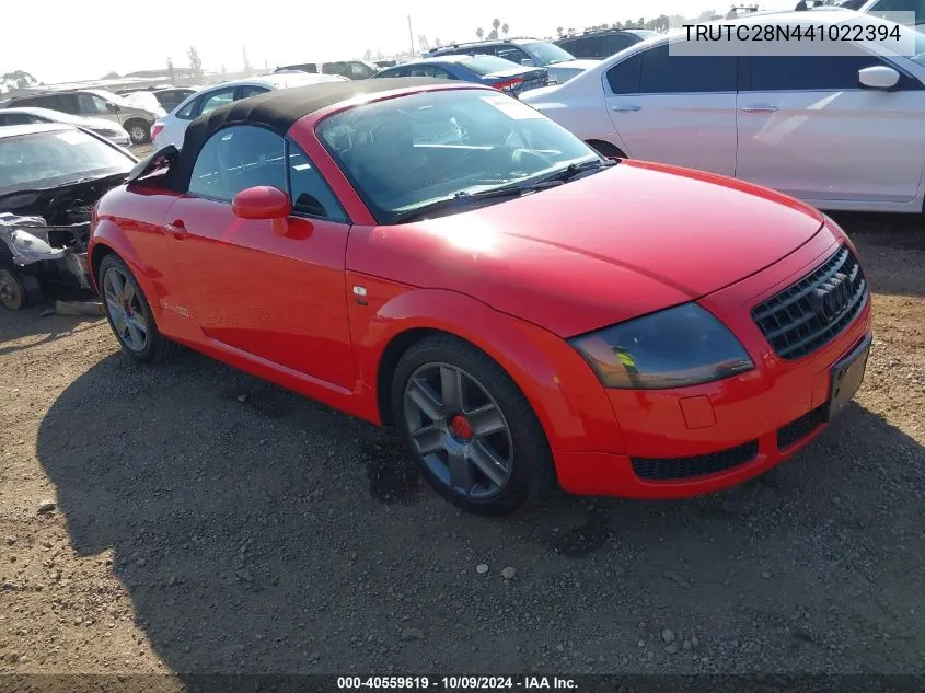 2004 Audi Tt 1.8L VIN: TRUTC28N441022394 Lot: 40559619