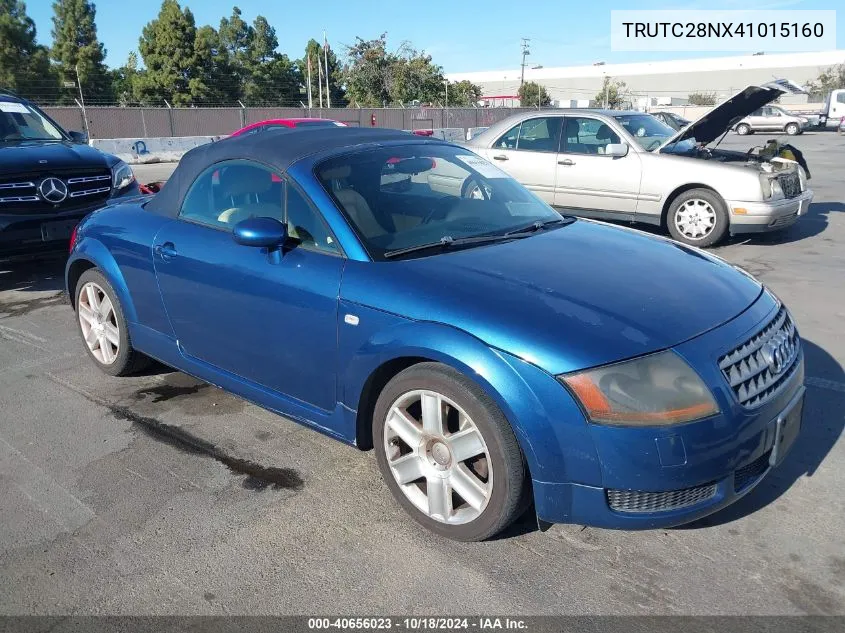 2004 Audi Tt 1.8L VIN: TRUTC28NX41015160 Lot: 40656023