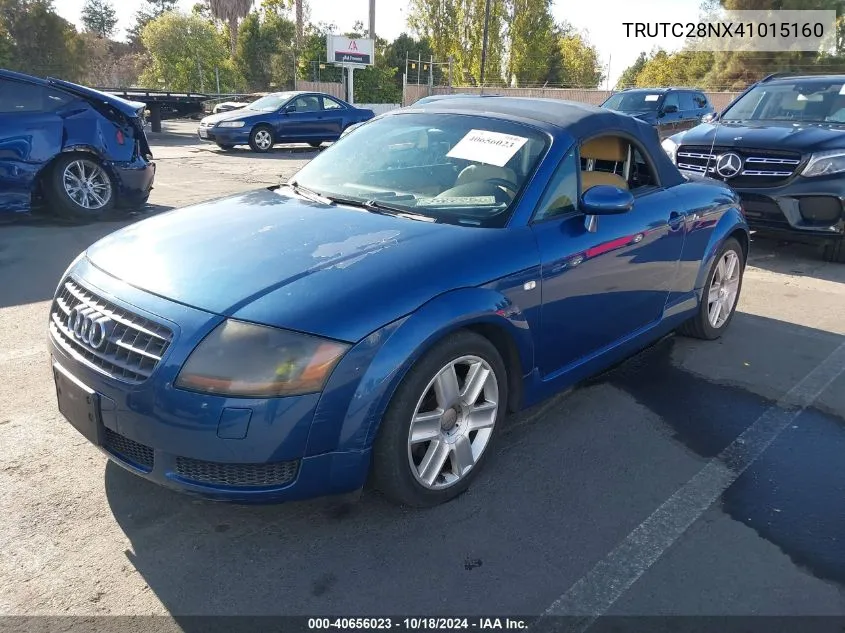 2004 Audi Tt 1.8L VIN: TRUTC28NX41015160 Lot: 40656023