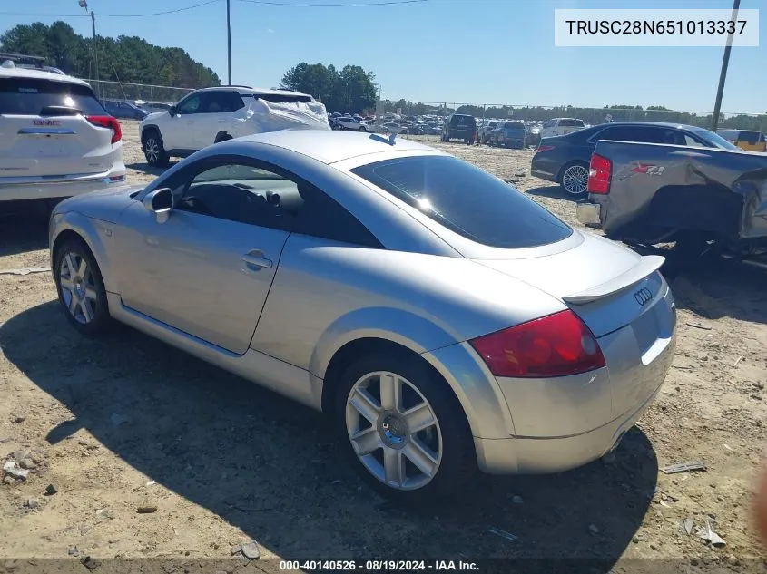 2005 Audi Tt 1.8L VIN: TRUSC28N651013337 Lot: 40140526